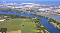 Luchtfoto Brielse Meer © Waterschap Hollandse Delta
